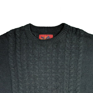 Metaphor Cable Knit Sweater - 02425 - Navy 2