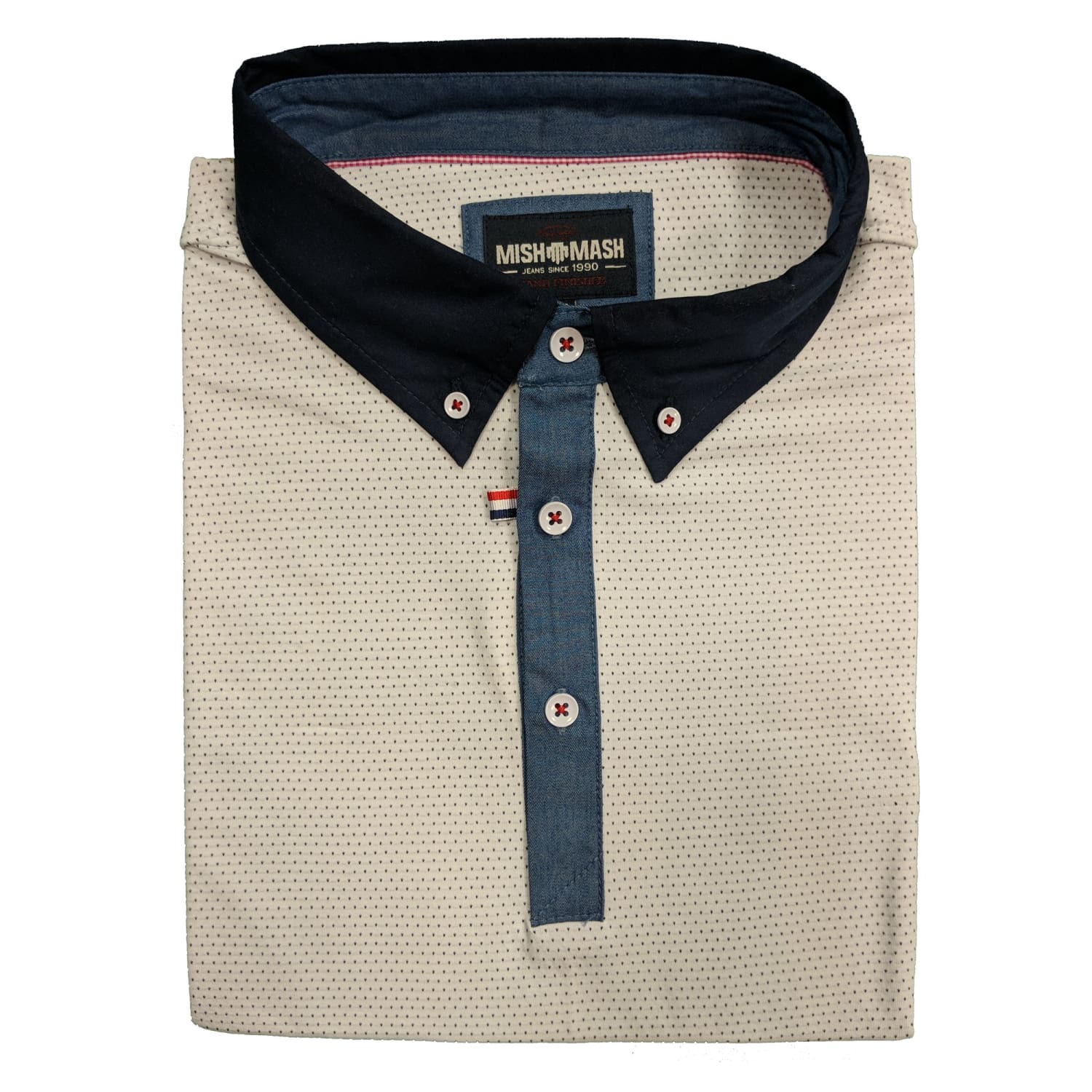 Mish Mash Polo - 2961 - Balham - White 3