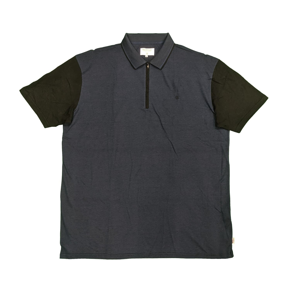 Mish Mash Quarter Zip Polo - 2961 - Calico - Black / Navy 1