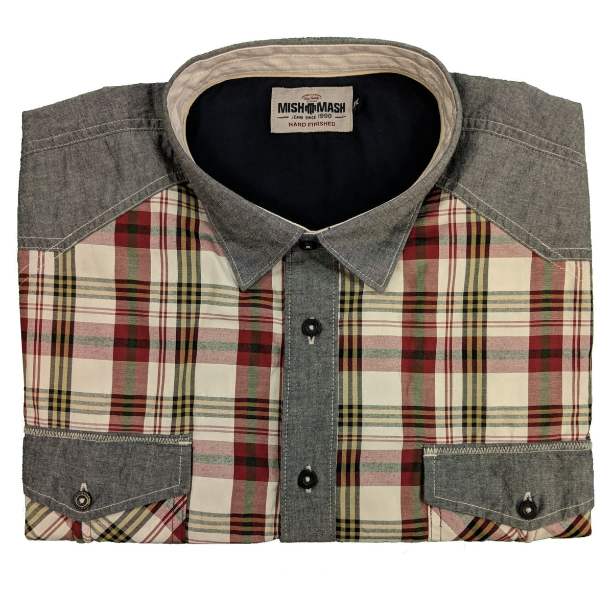 Mish Mash S/S Shirt - 2293 - Denver - Red Check 1