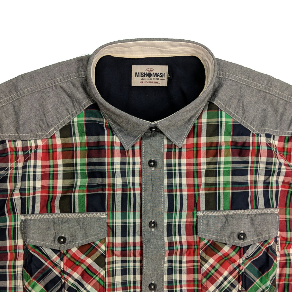 Mish Mash S/S Shirt - 2293 - Denver - Red / Green Check 3