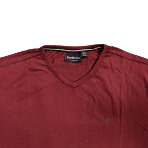 North 56°4 V-Neck T-Shirt - 83153 - Burgundy 2