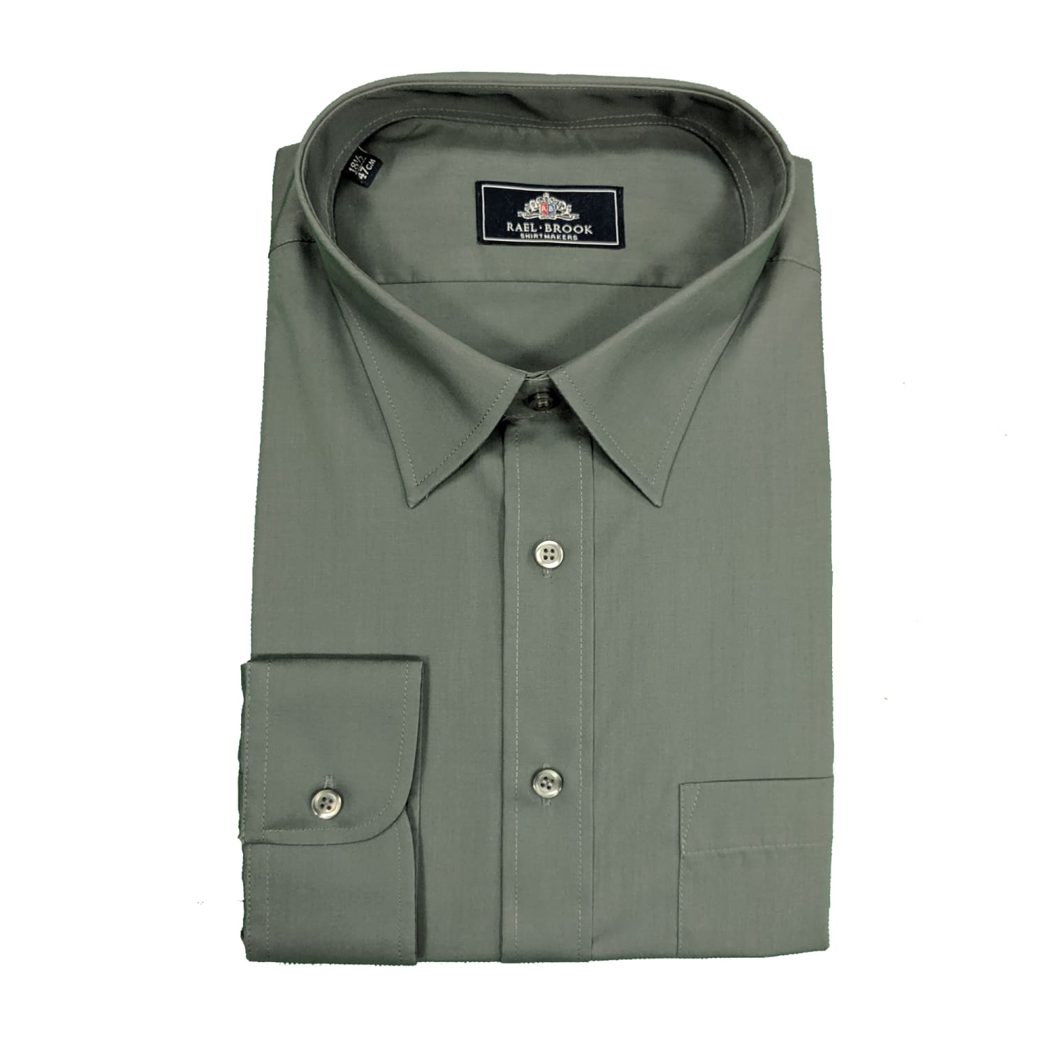 Big Men's Plain Rael Brook Shirts - Short & Long Sleeve | 18.5