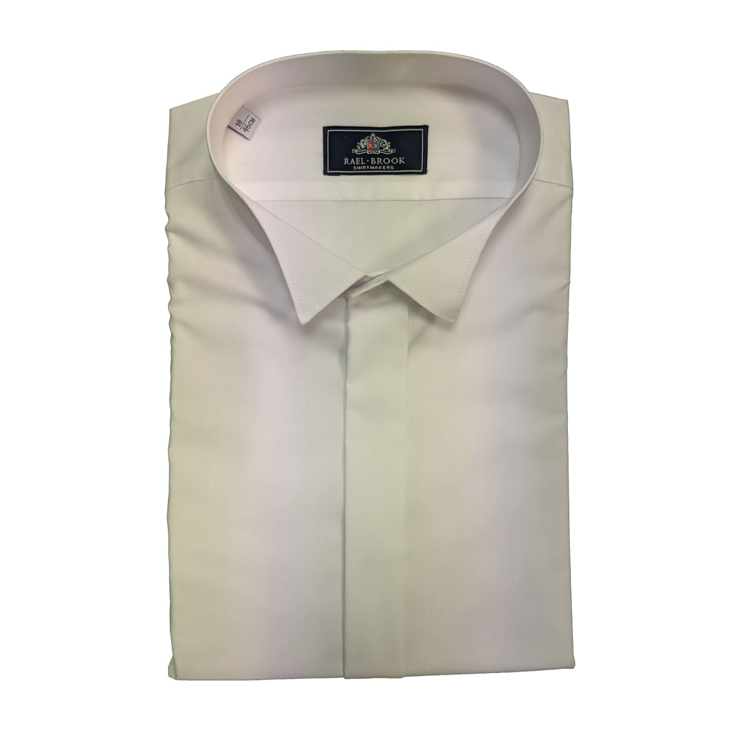 Rael Brook Plain Wing Collar Shirt - 8000WC - White 1