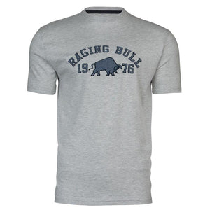 Raging Bull Bull Applique T-Shirt - S16TS02 - Grey Marl 1