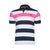 Raging Bull Contrast Stripe Polo - S19PL92 - Vivid Pink 1