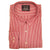 Raging Bull L/S Fine Stripe Shirt - A1470 - Red 1