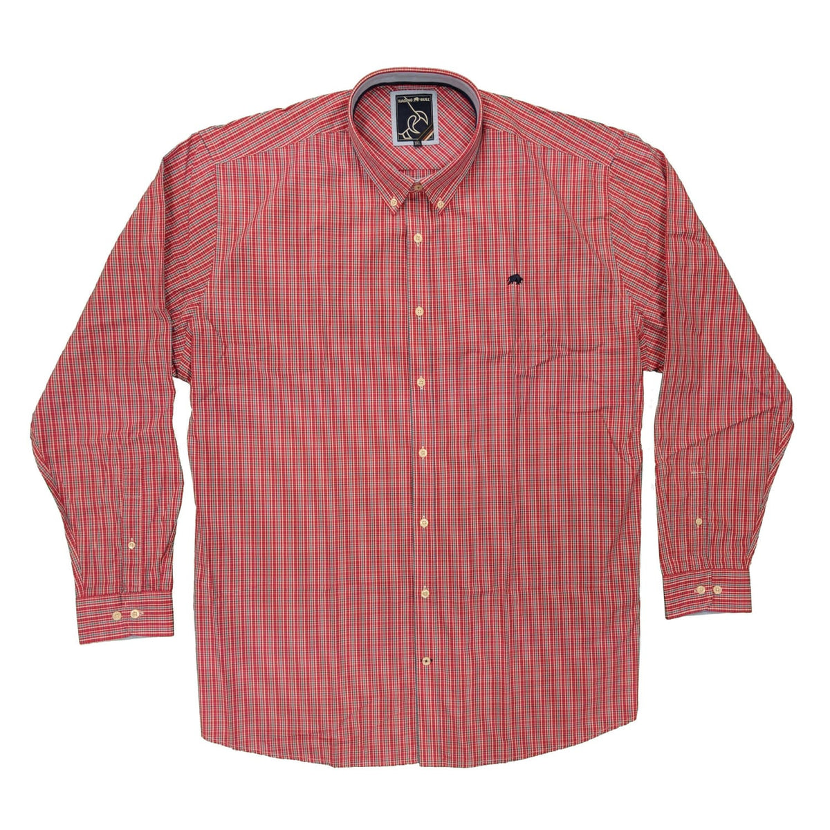 Raging Bull L/S Micro Check Shirt - A18CS247 - Vivid Pink 2