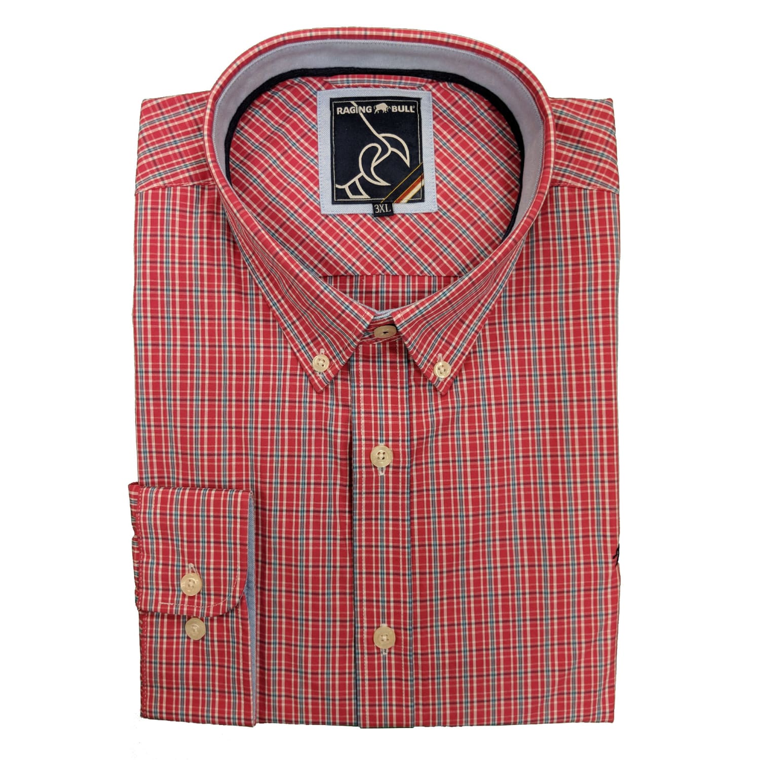 Raging Bull L/S Micro Check Shirt - A18CS247 - Vivid Pink 1