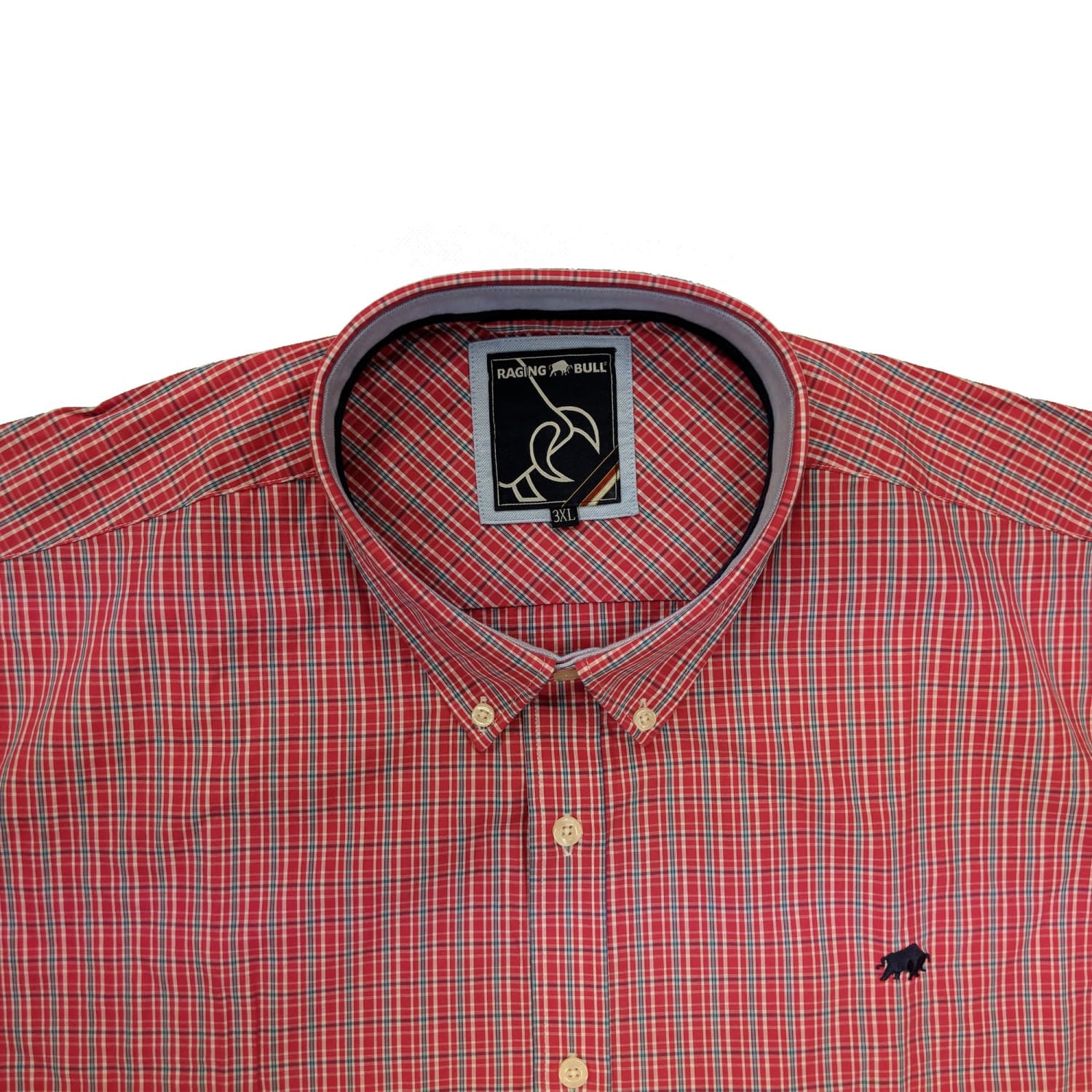 Raging Bull L/S Micro Check Shirt - A18CS247 - Vivid Pink 3