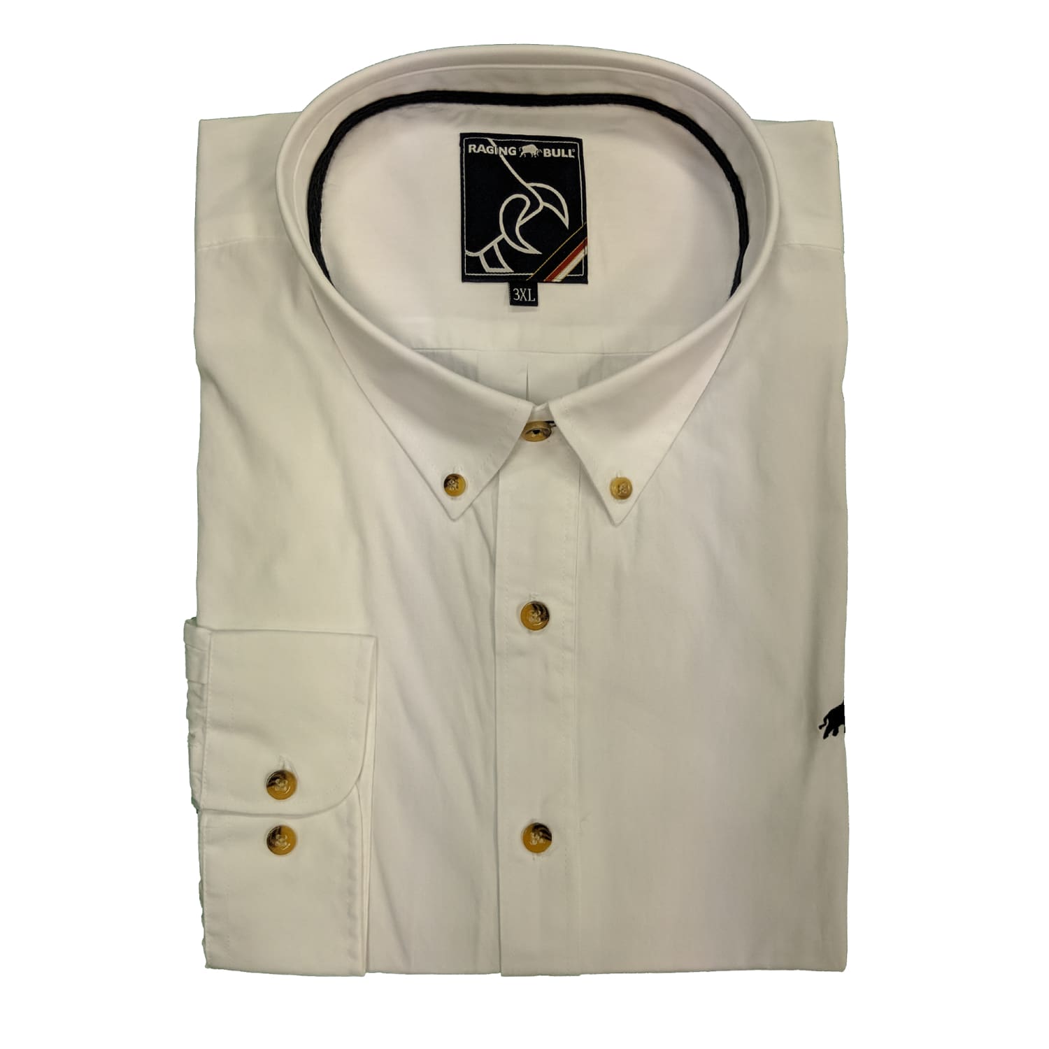 Raging Bull L/S Poplin Shirt - A15CS20 - White 1