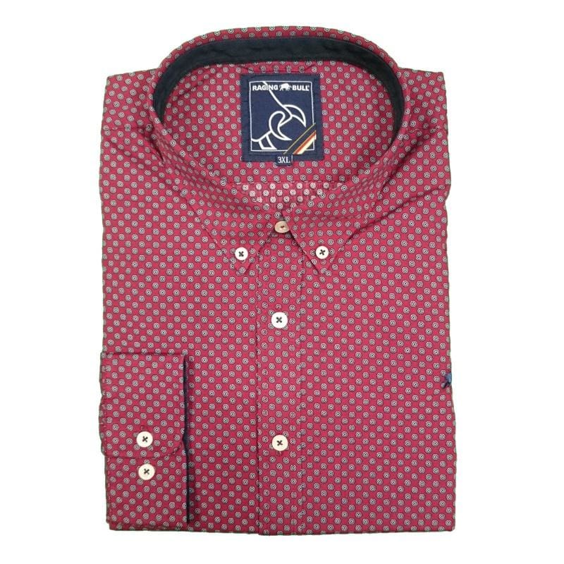 Raging Bull L/S Shirt - A16CS32 - Claret 1