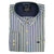 Raging Bull L/S Stripe Poplin Shirt - S1457 - Blue 1