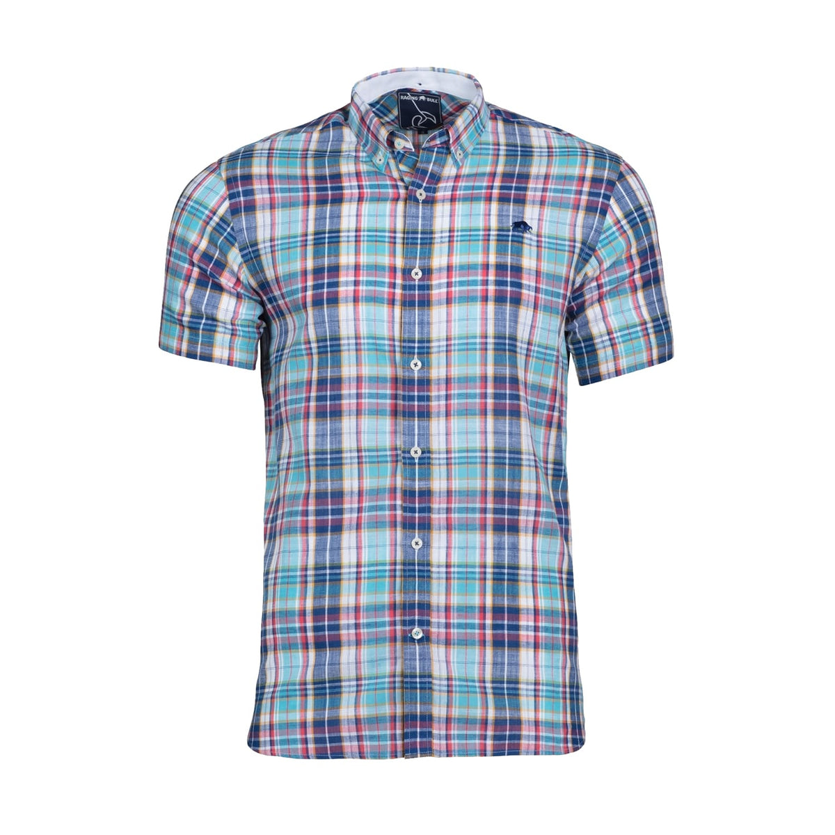 Raging Bull S/S Linen Look Shirt - S19CS256 - Navy 1