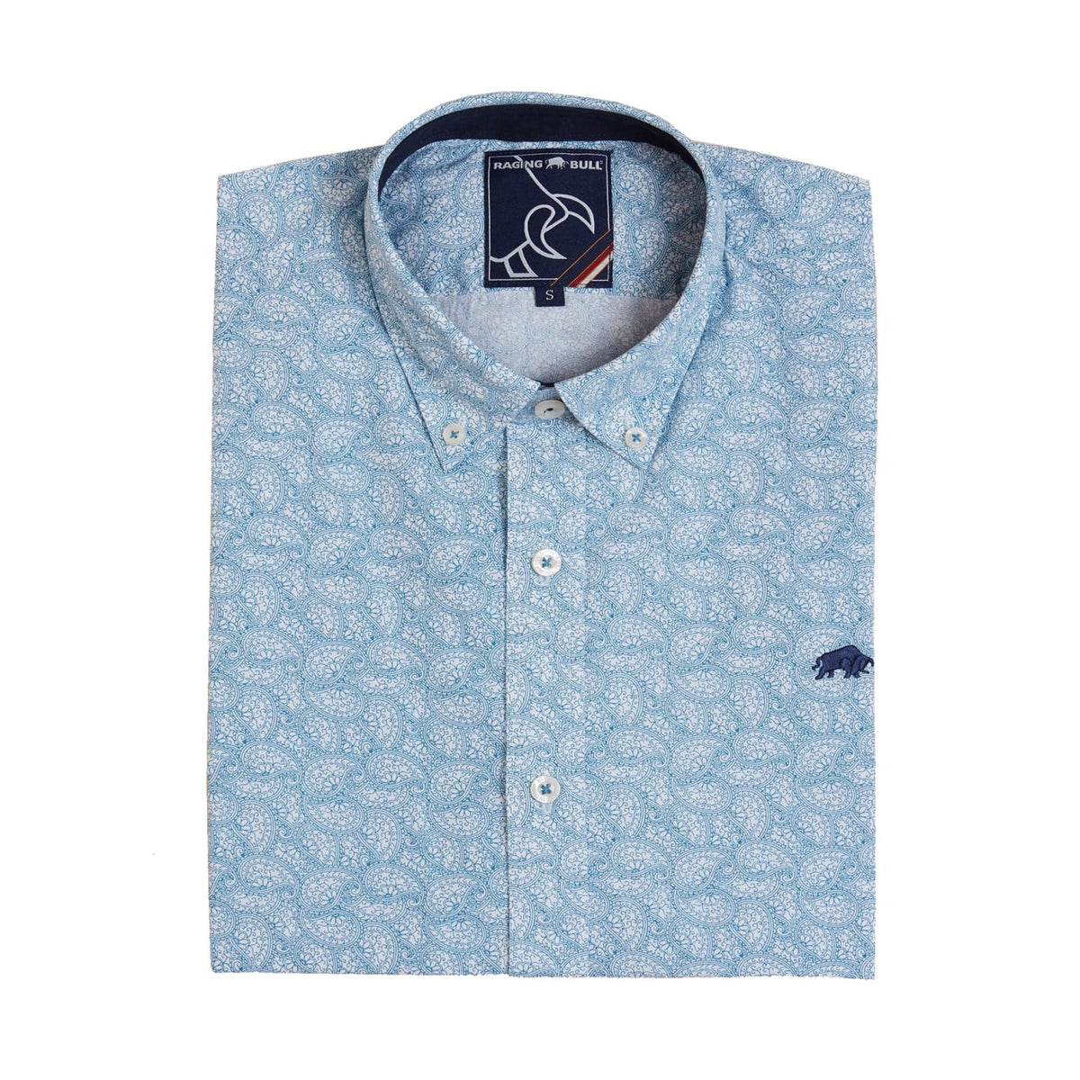 Raging Bull S/S Shirt - S19CS261 - Petrol 1