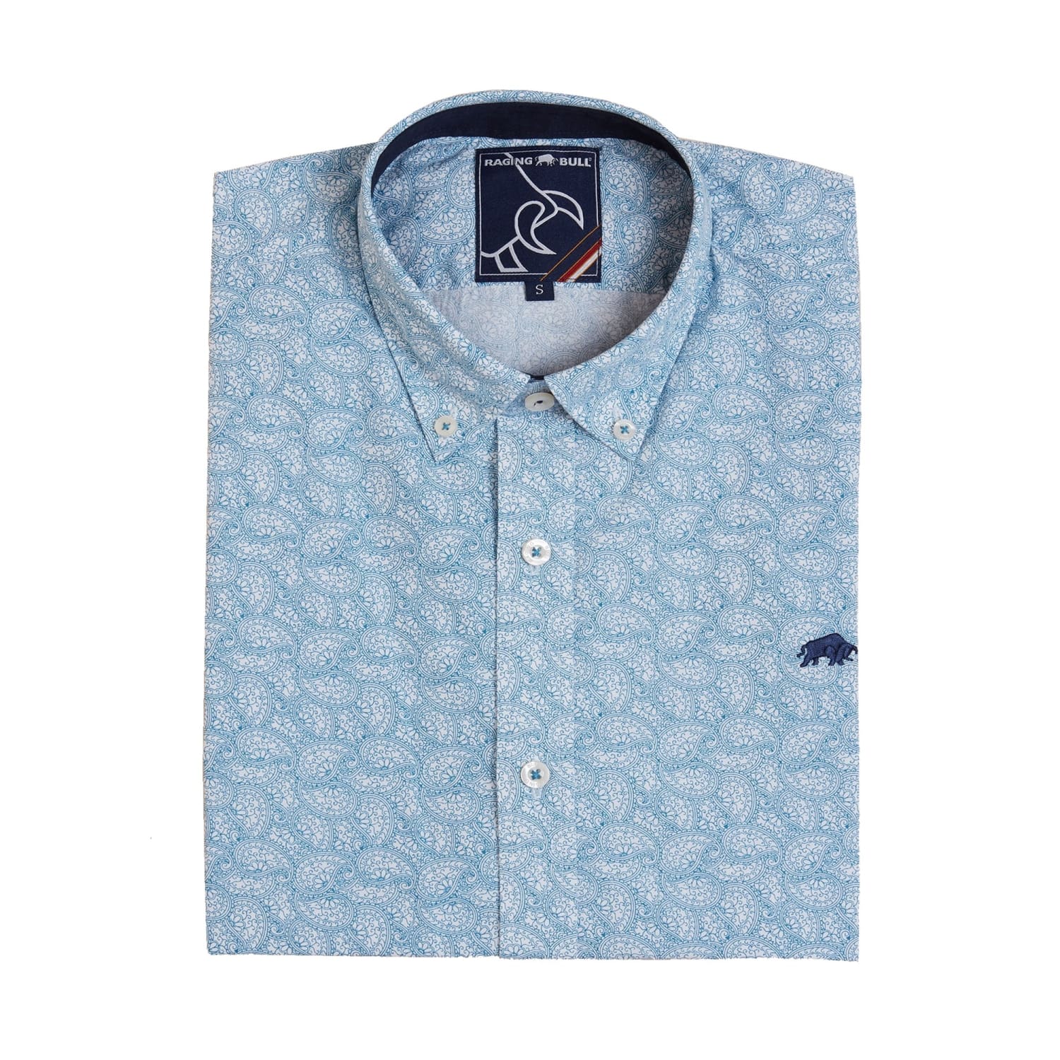 Raging Bull S/S Shirt - S19CS261 - Petrol 1