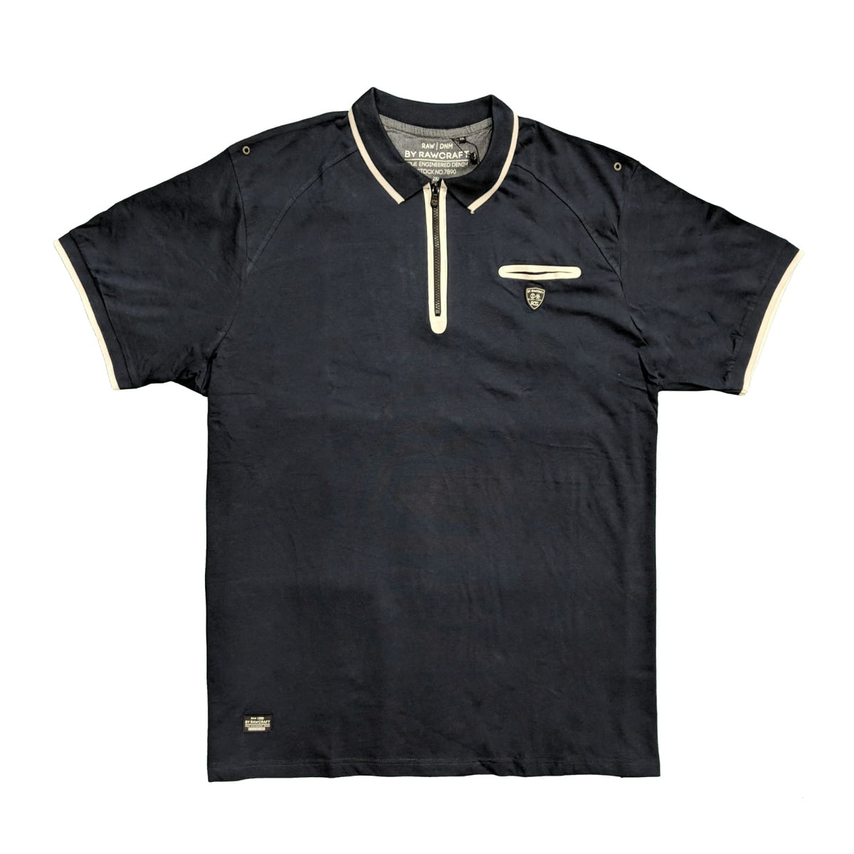 Rawcraft Quarter Zip Polo - C707950 - Glider - Navy 1