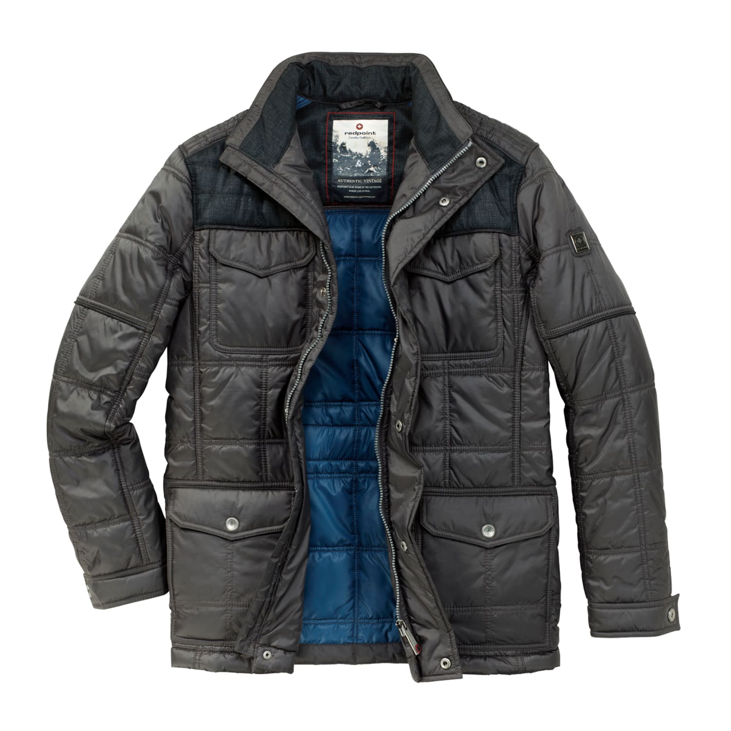 Redpoint Padded Coat - Rough - Navy 1