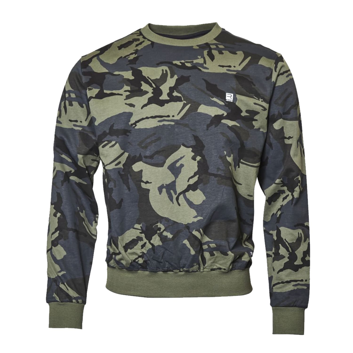 Replika Jeans Sweatshirt - 83355 - Green Camo 1