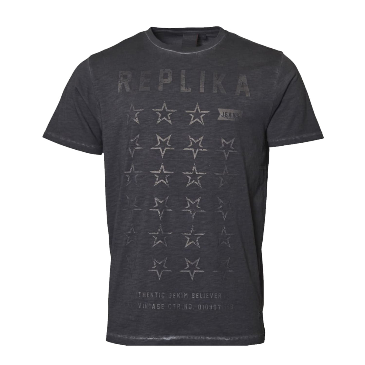 Replika Jeans T-Shirt - 83311 - Black 1