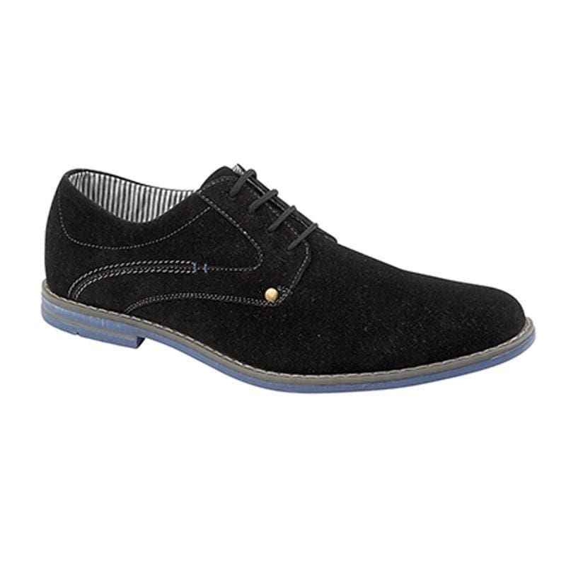 Mens black hotsell suede shoes sale