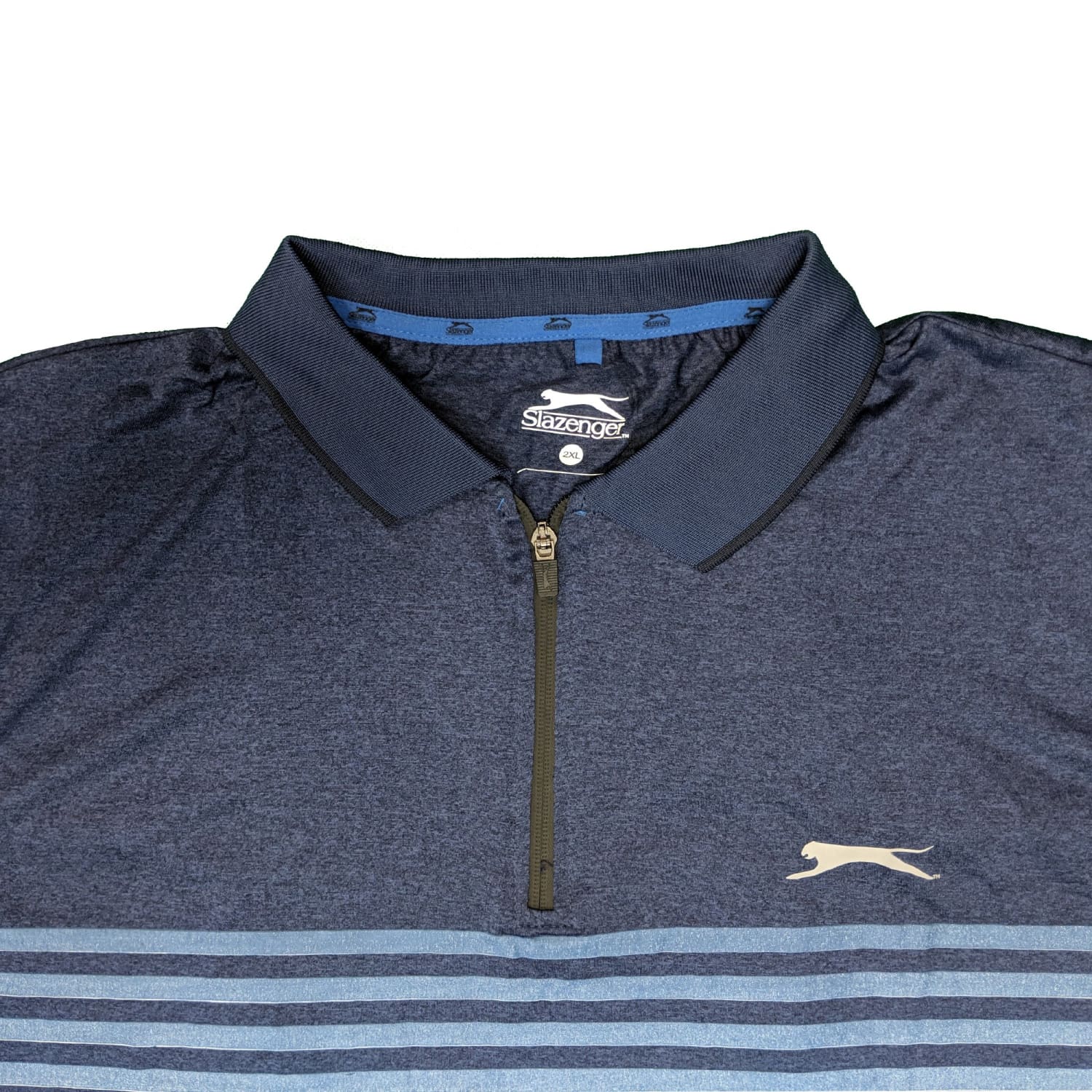 Slazenger Quarter Zip Polo - Lew - Navy 2