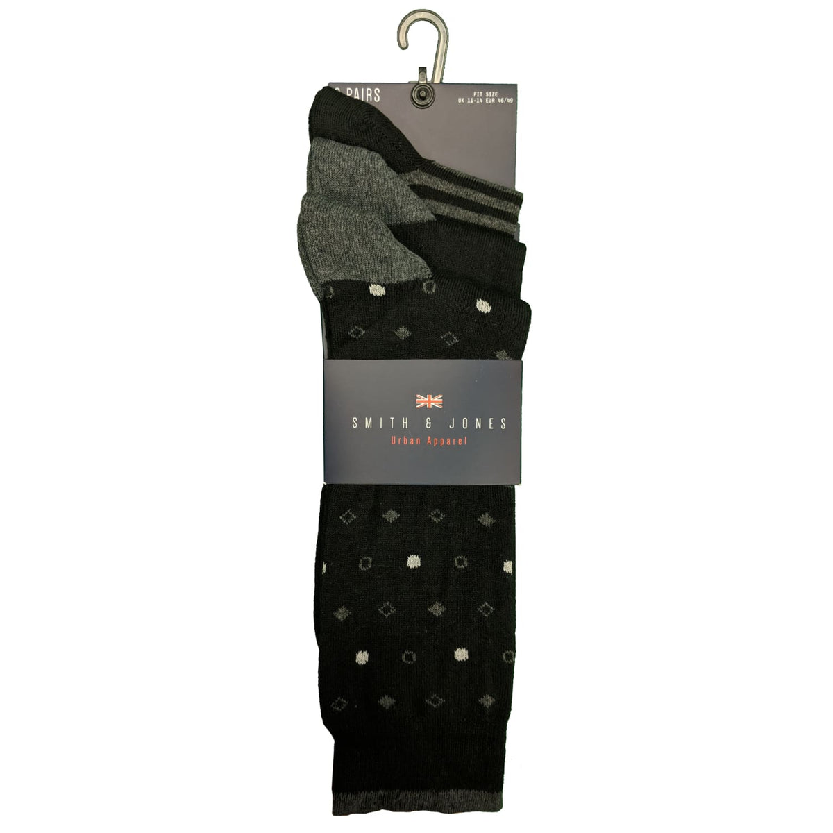 Smith &amp; Jones Socks - Smitty - Black 1