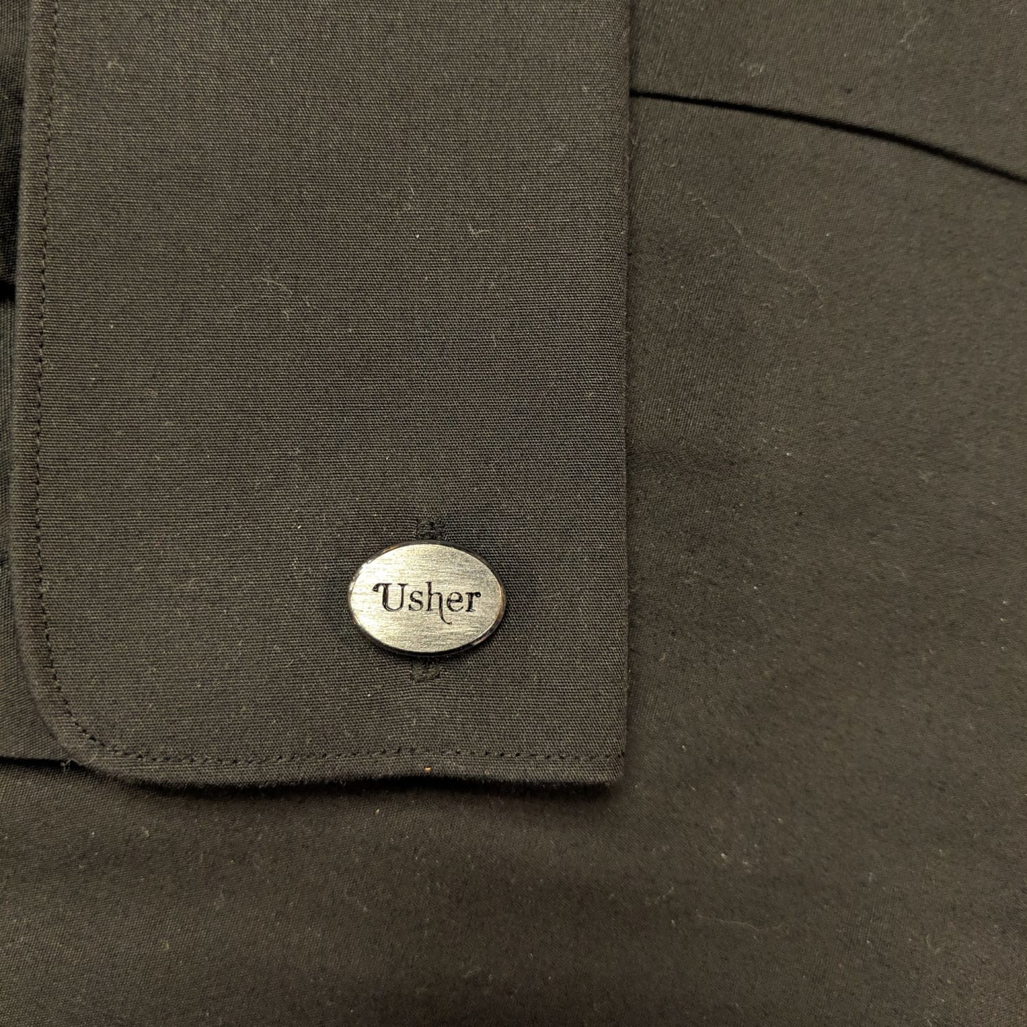 Stainless Steel Cufflinks - Usher 2