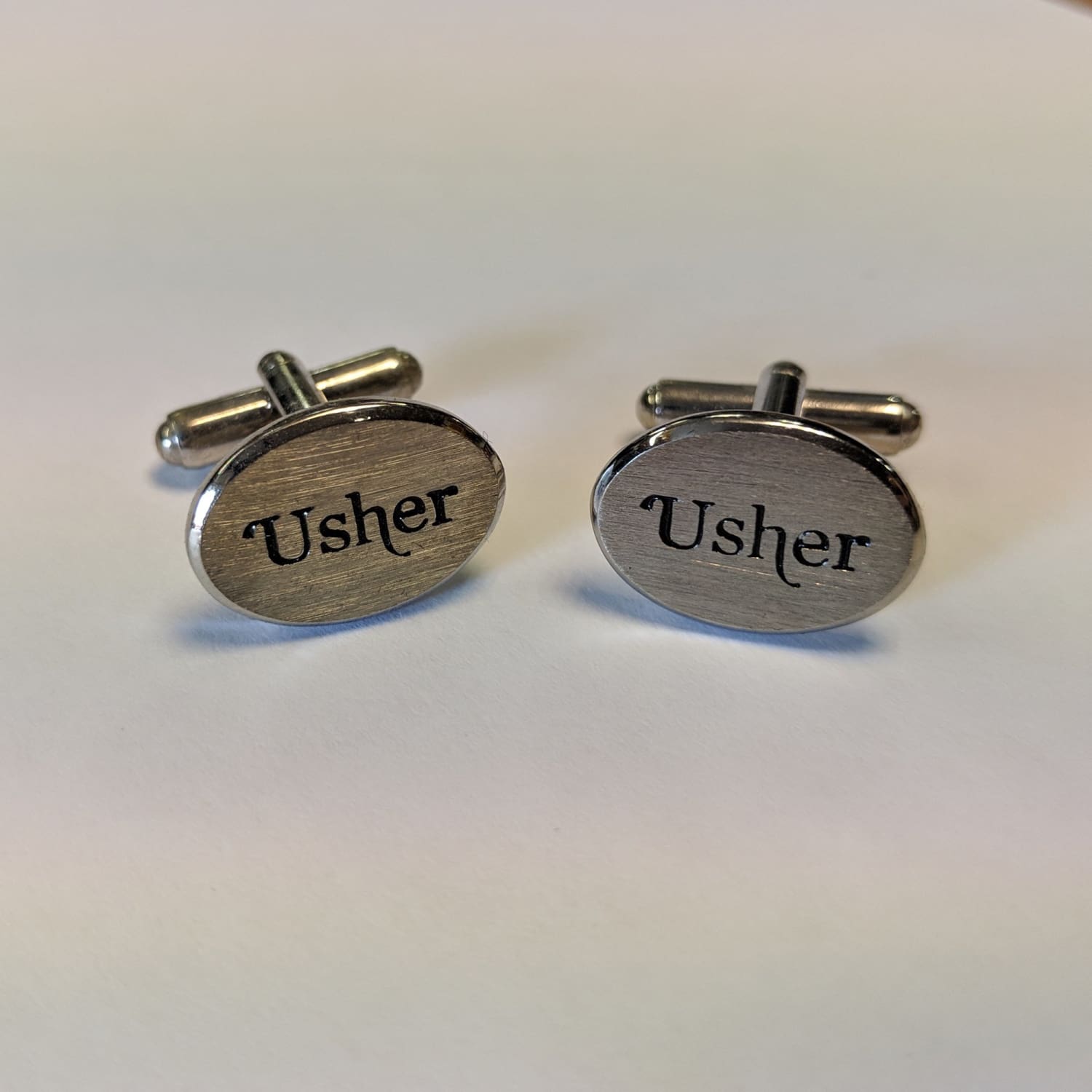 Stainless Steel Cufflinks - Usher 1