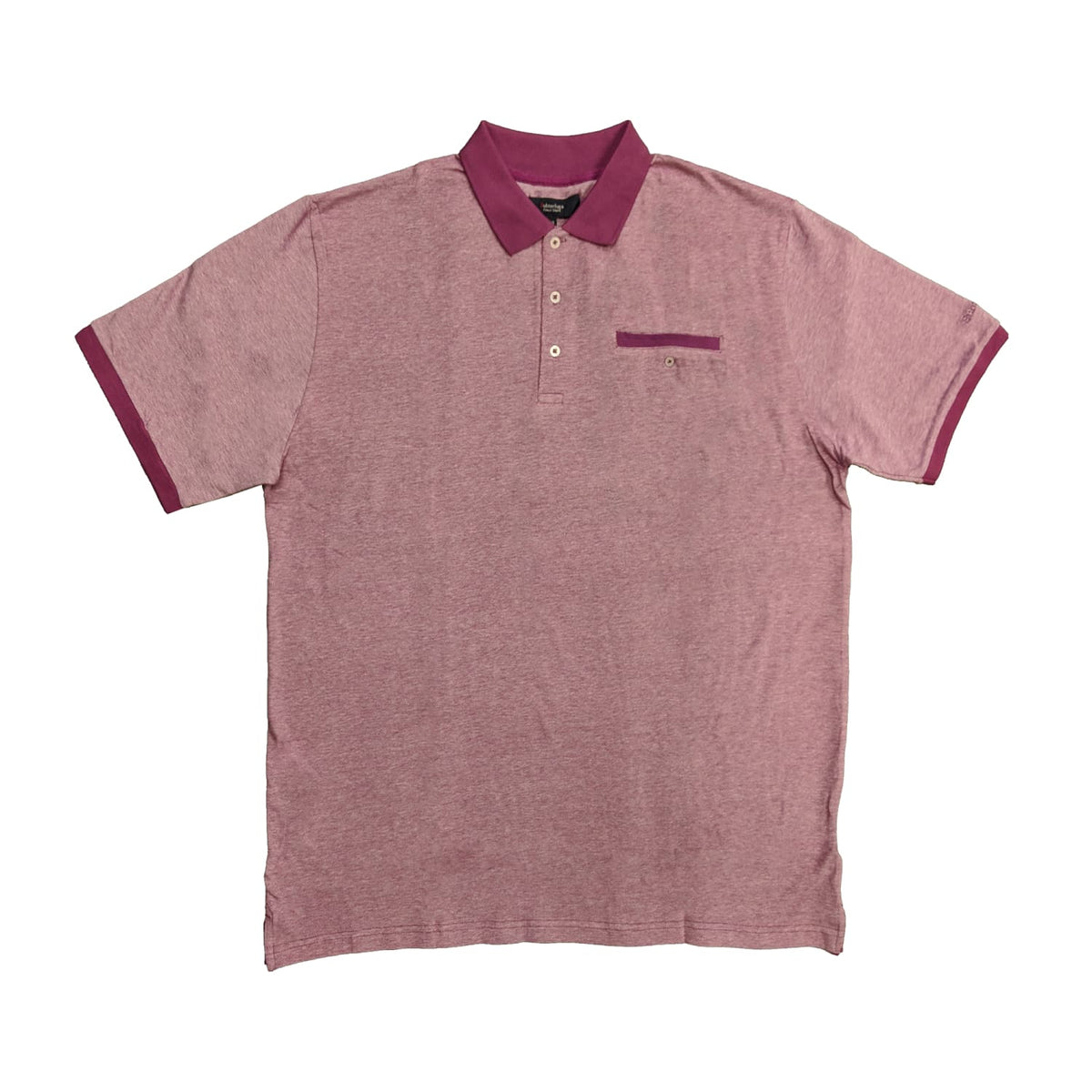 Subterfuge Two Tone Pique Polo - P114 - Mauve 1